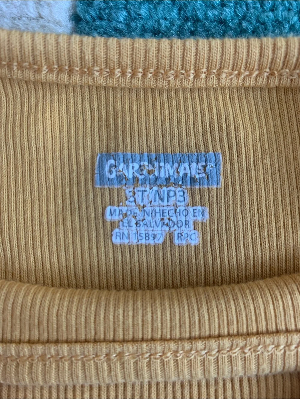 3T Girls Outfit Lettuce-Hem Top and Jeans Garanimals Carters - Picture 3 of 9